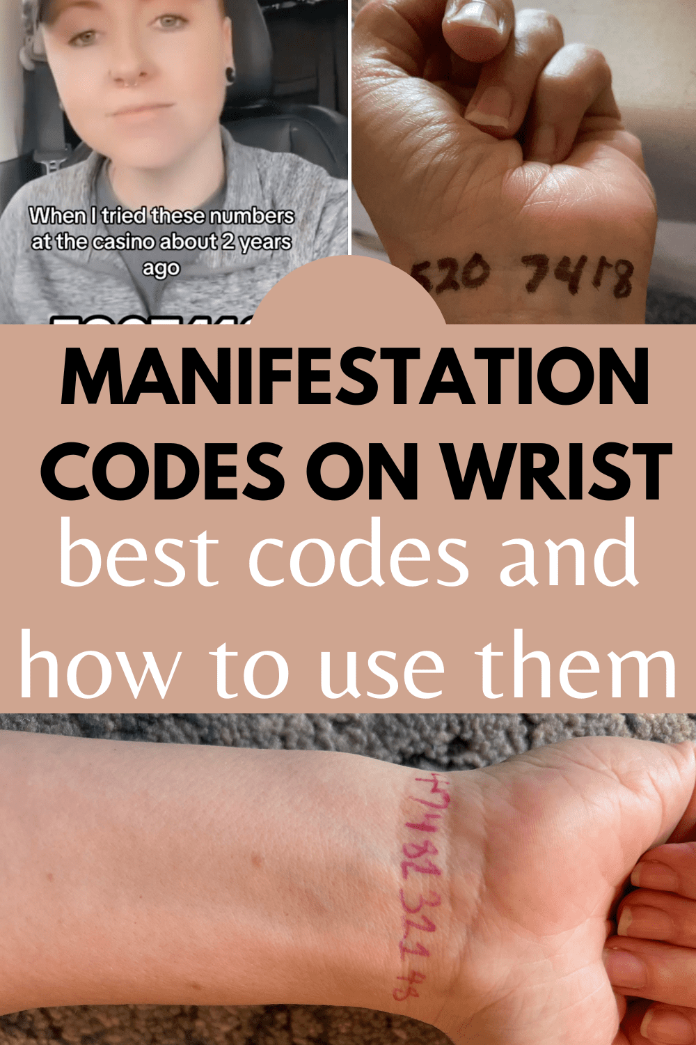 Manifestation Numbers on Wrist to Attract Anything