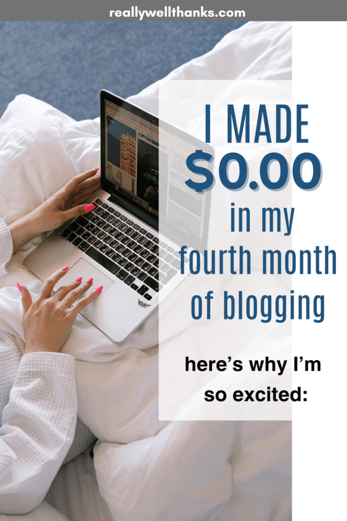 Blog Income Report April 2024 - $0 in my fourth month of blogging ...