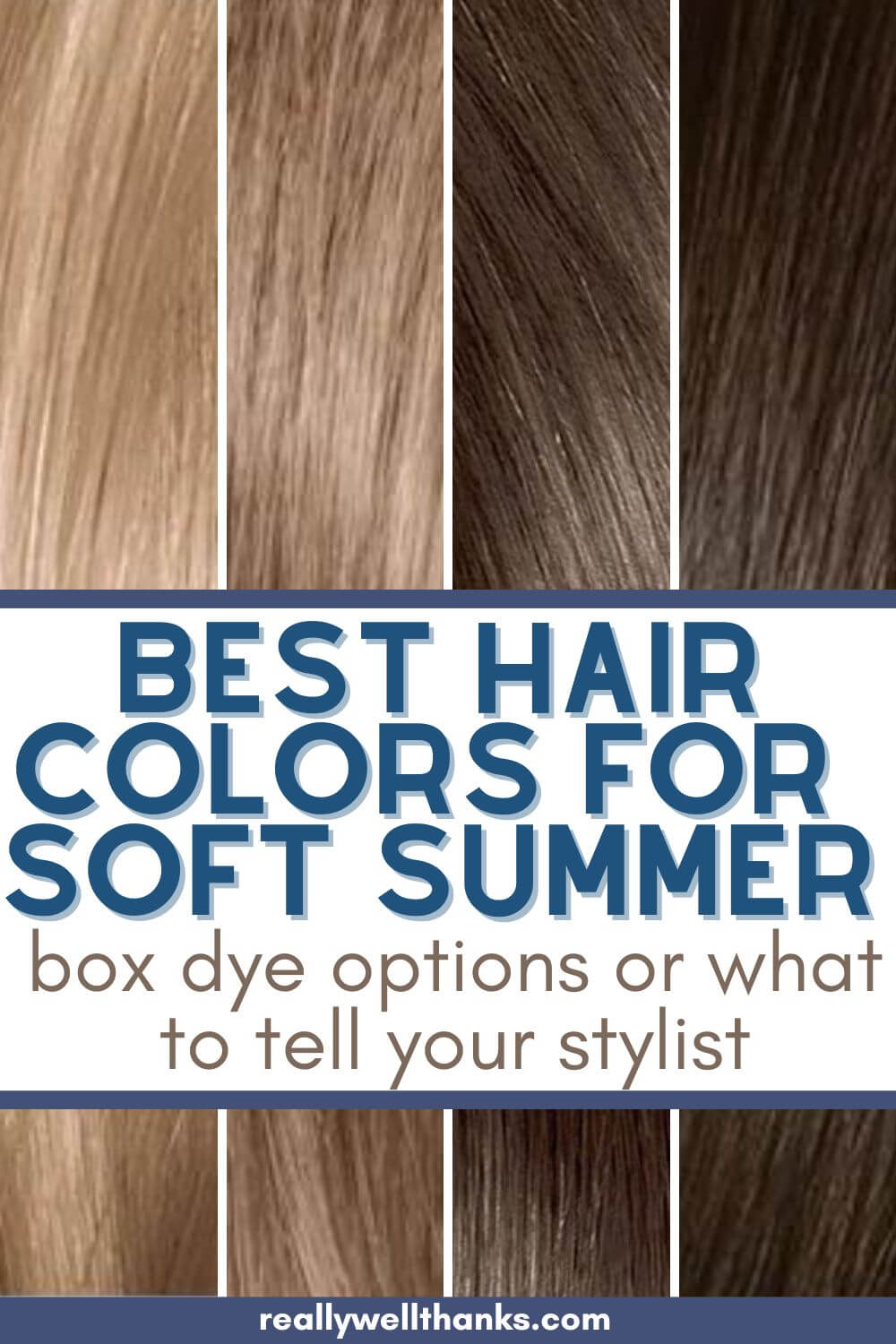 best hair colors for soft summer pin